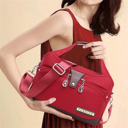 High Quality Large Capacity Waterproof Anti-theft Fashion Lades Bag (Meroon)