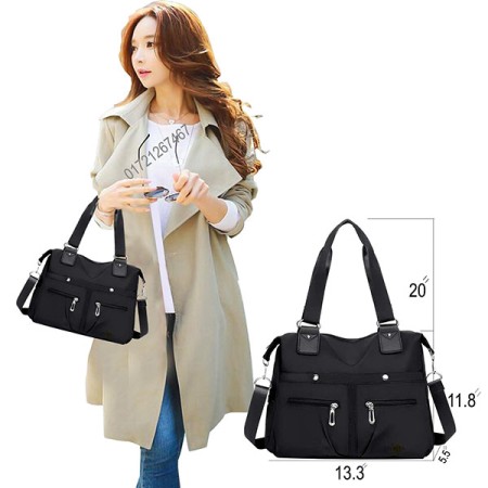Large Capacity Waterproof Multi Pocket Shoulder Bag, Women Crossbody Bag, Multi-Pocket Nylon Bags