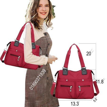 Large Capacity Waterproof Multi Pocket Shoulder Bag, Women Crossbody Bag, Multi-Pocket Nylon Bags