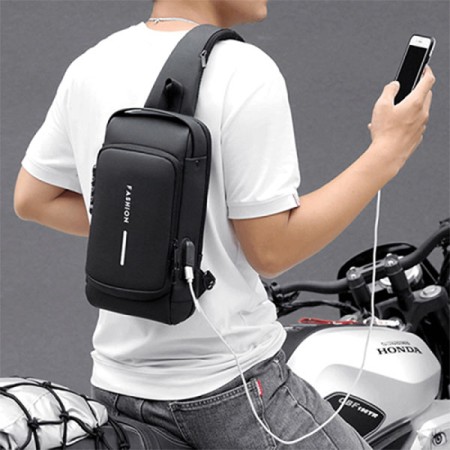 Original Men Anti-theft Waterproof Crossbody Bag(Black)