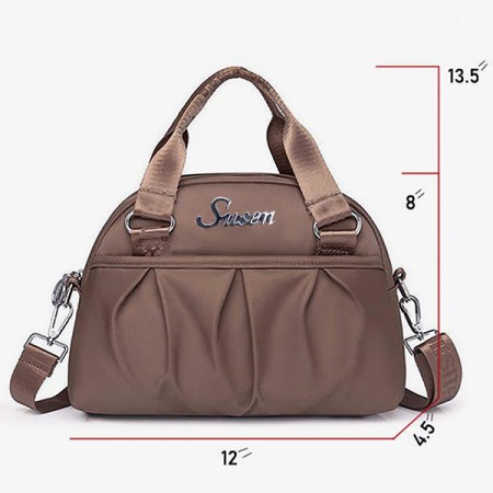 Stylish Womens Lightweight Waterproof Shoulder & hand bag (Coffee)